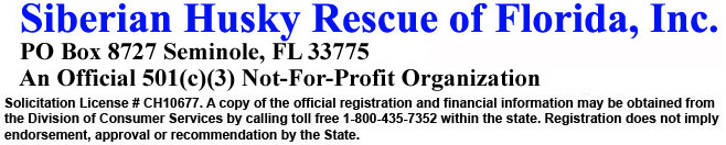 Siberian Husky Rescue of Florida, Inc.